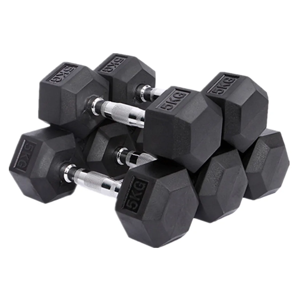 COREMAX Gym Equipment  Dumbbell Sets for Sale  Portable  Rubber Hexagon Dumbbell