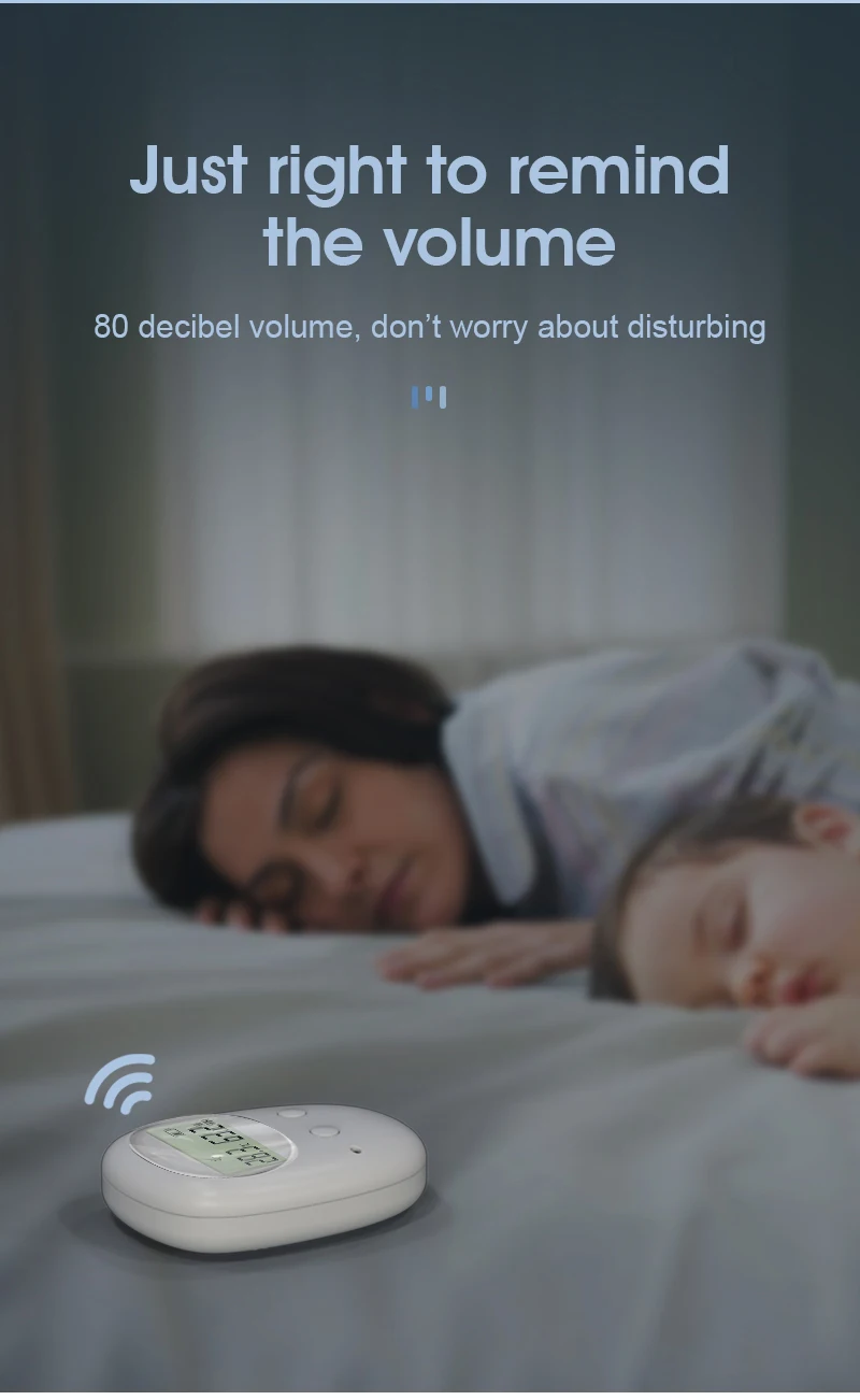 Deep Sleeper Vbiration Sound Wireless Bedwetting Alarm With