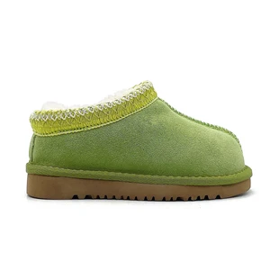 Customized Brand Women's Leather Ankle Boots Latest Children's Winter Shoes Wholesale High Quality Barefoot Snow Boots Kids