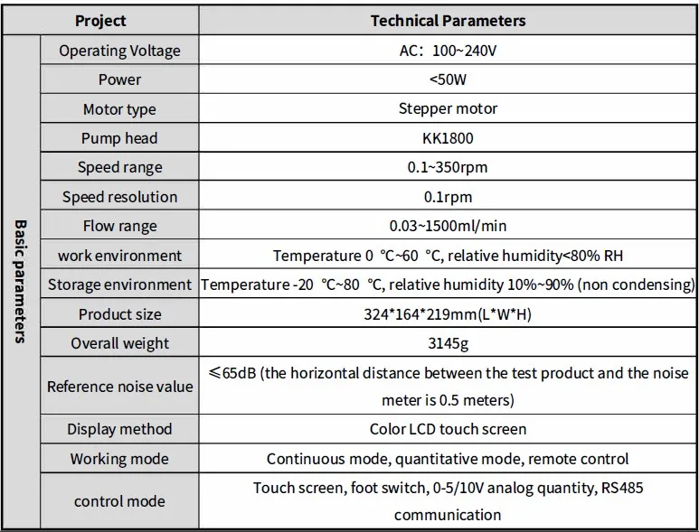 Kamoer UIP-WIFI-E 1500ml/min High Flow Rate Touch Screen Foot Switch Support Smart Dispenser Peristaltic Pump Machine