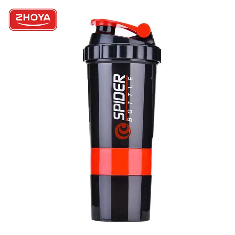 Фитнес здоровый пластик 3 слоя изготовленным на заказ логосом тренажерный зал protien шейкер бутылка без добавления бисфенола А 500 мл