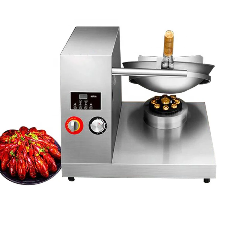 Smart Fried Rice Robot Fully Automatic Commercial Cooking Machine Takeaway Artifact with Turning Fried Rice Pot