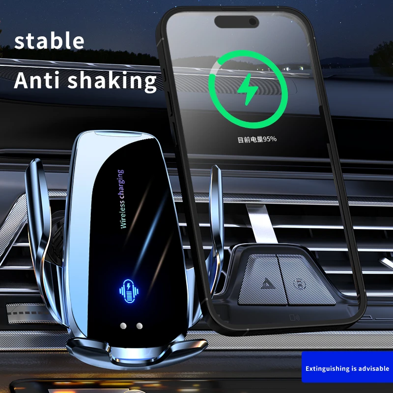 Phone Holder Cargador Inalambrico Con Sensor Soporte* Para Auto