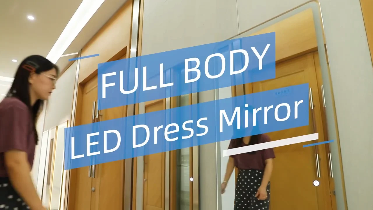 Frameless Led Dressing Mirrors Vanity Led Lighted Wall Mounted Full Length Floor Standing