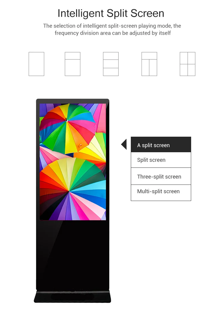 Floor Stand Digital Signage and Displays Android Wifi Ips Touch Screen ...