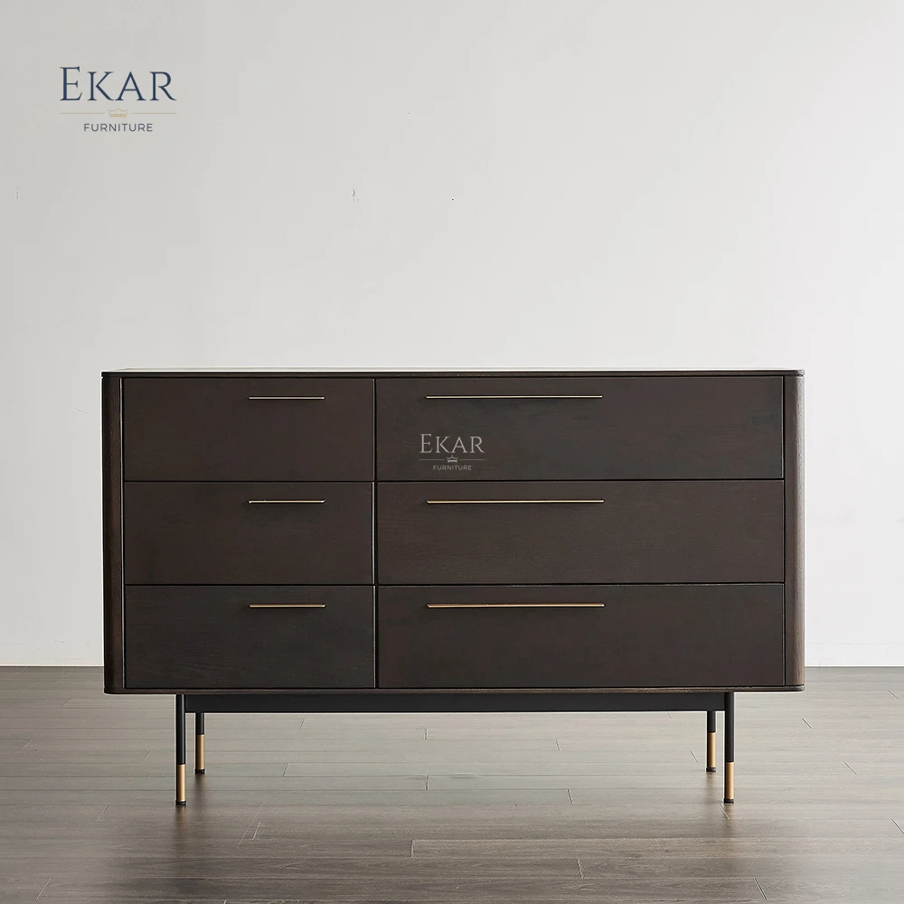 product ekar furniture high quality durable drawer chest solid wooden home furniture 6 chest drawer-62