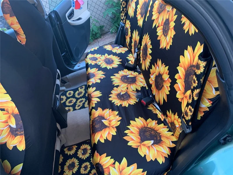 Универсальные чехлы на сиденья автомобиля из полиэстера с серыми