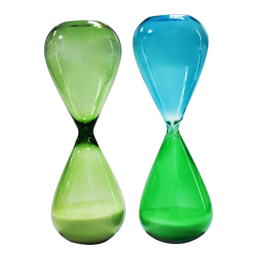 Hand Blown Glass Bubbles Colored Hourglass for Wedding Souvenirs