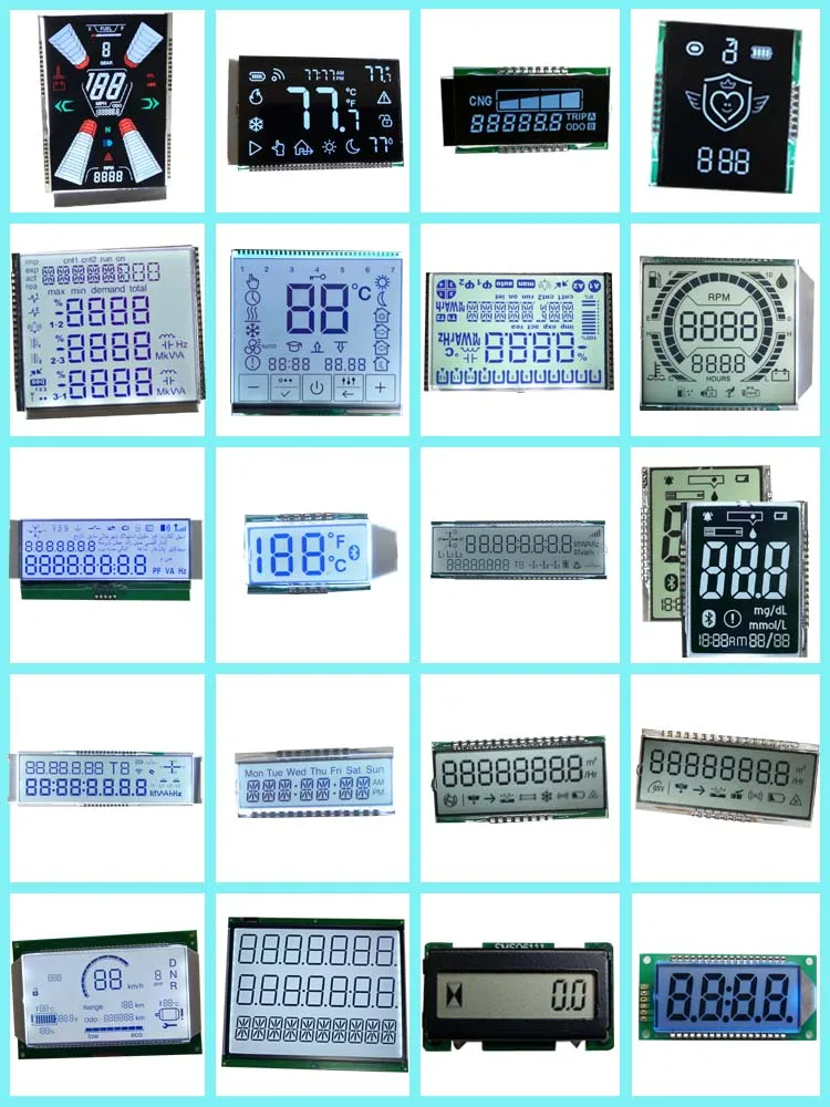 2 digit lcd display free sample