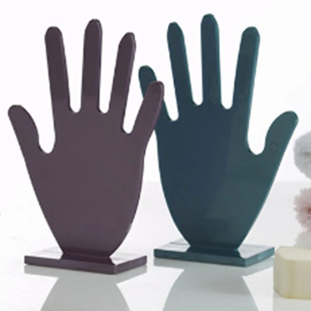 Cross Border Transparent Creative Quirky Hand Shaped Desktop Jewelry Display Storage Makeup Organizers