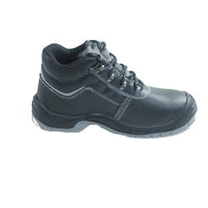 Shengjie 2026 New Style Mid Cut Genuine Leather Work Shoes PU Outsole Anti-slip Anti-puncture Safety Boots for Winter & Summer