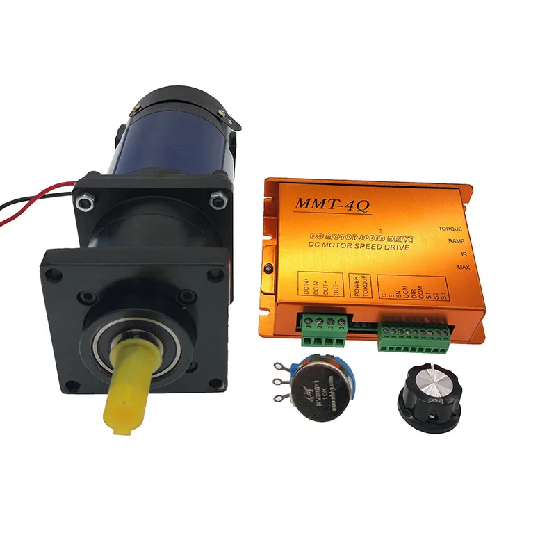 Small Size Gear Motor Rpm Dc 24 Volt 50W 70W 187Rpm 1:16 Reduction Ratio With Brushed Motor Controller