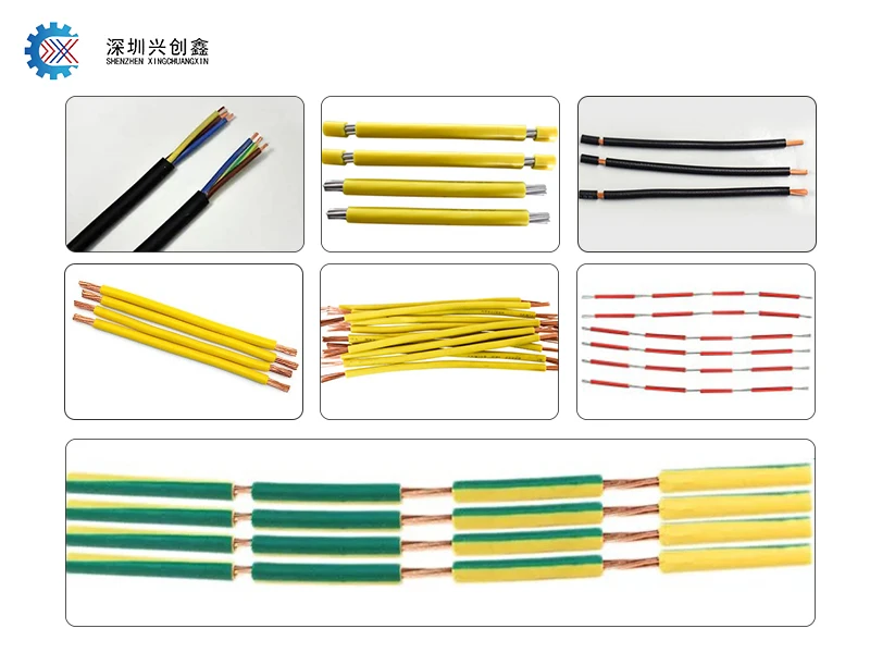 Automatic Wire Cutting and Peeling Machine 6 square Computer Cable Stripping Cutting Machine High Efficiency Processing Peeling