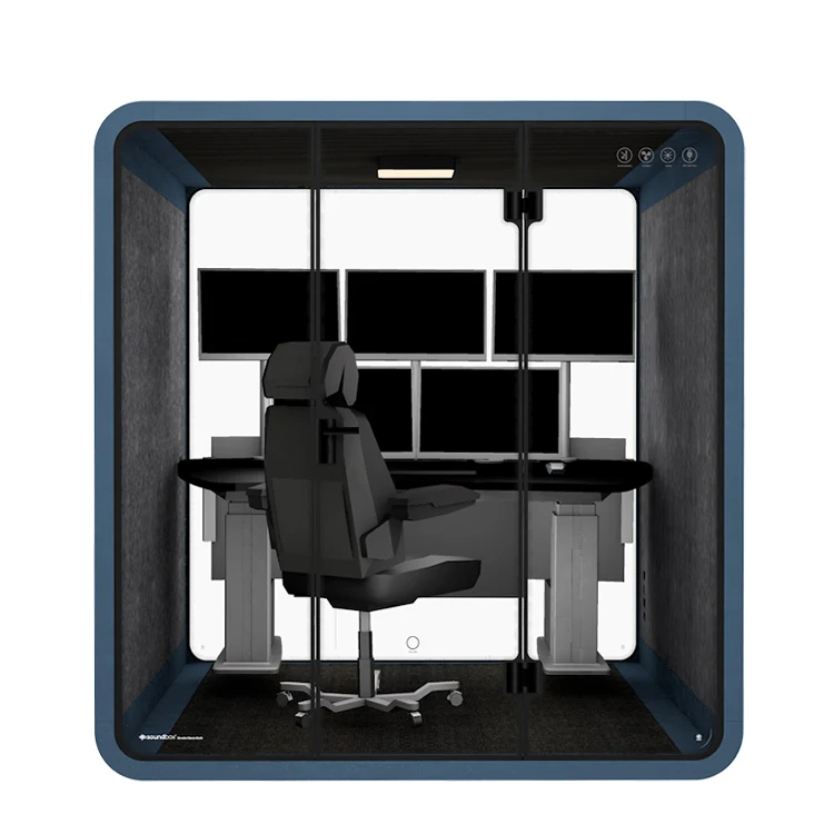 Factory Acoustic Movable Silence Booth Soundproof Booth for Office