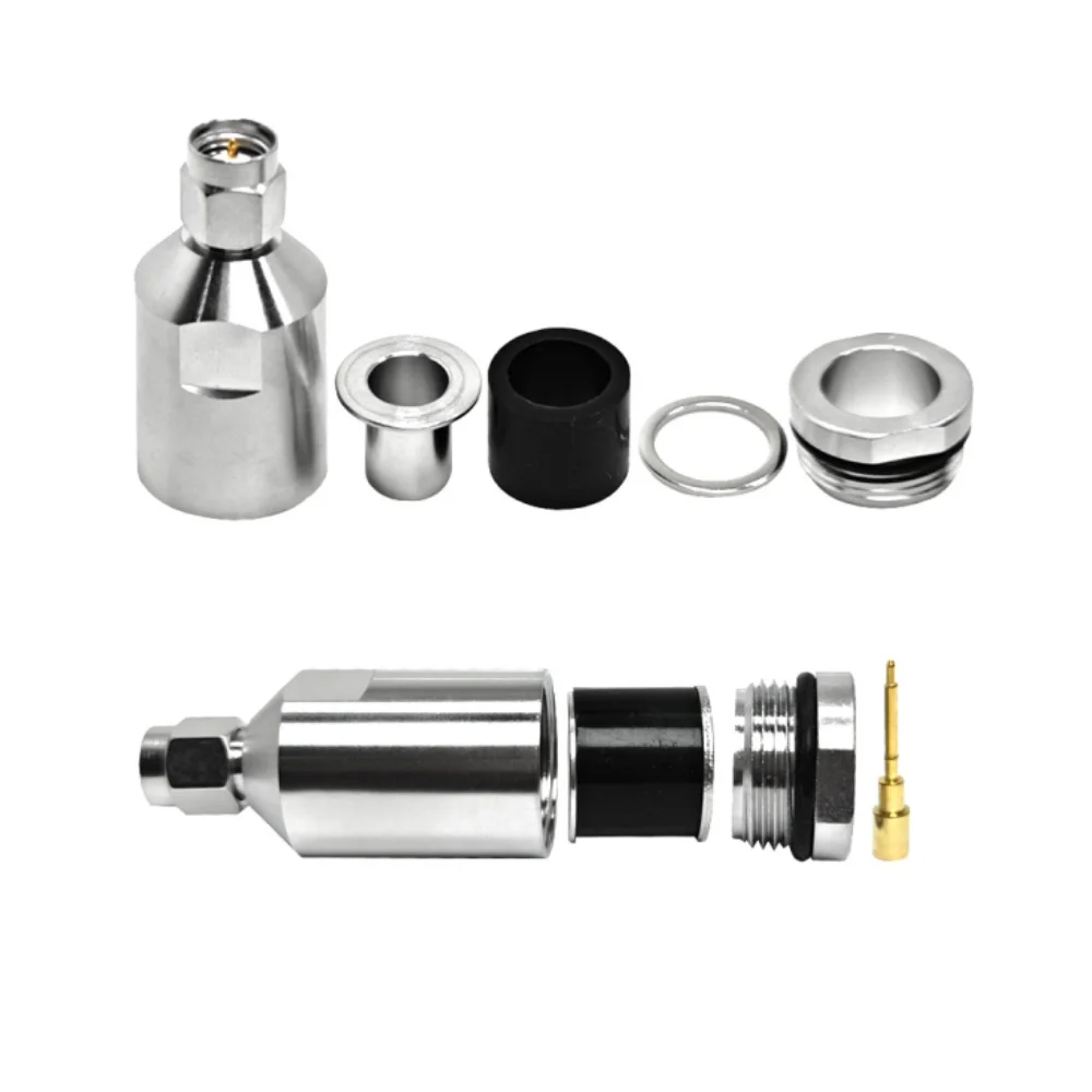 Factory Supply Brass RF Connector Coaxial SMA Male Plug Clamp for RG213 RG214 LMR400 RG8 Cable RF Coaxial Connectors