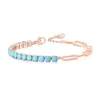 4mm  rose gold turquoise