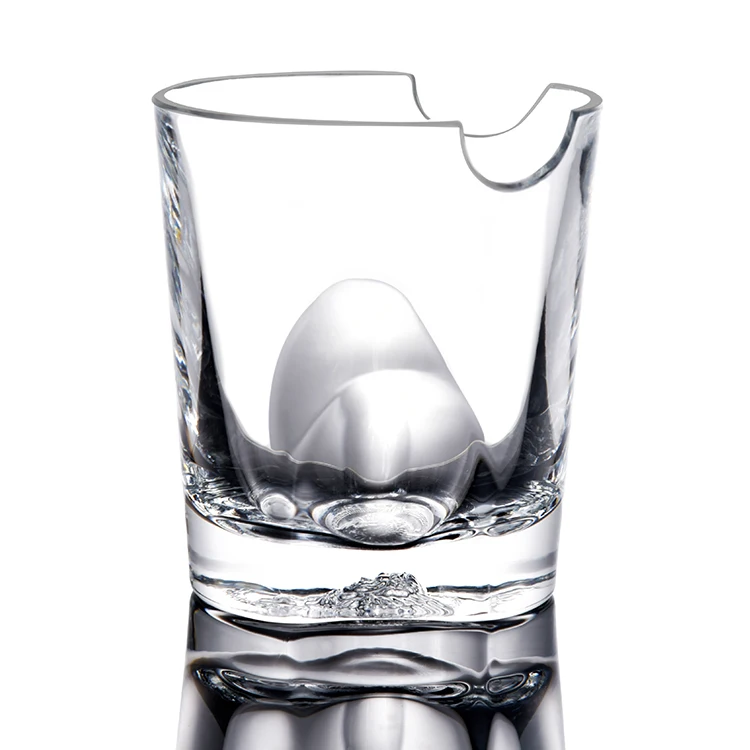 Free Sample Clear Customised Unique Whiskey Glasses Heavy Base Shot Glass Sublimation Cigar Holder Glass Cups  for Home Party
