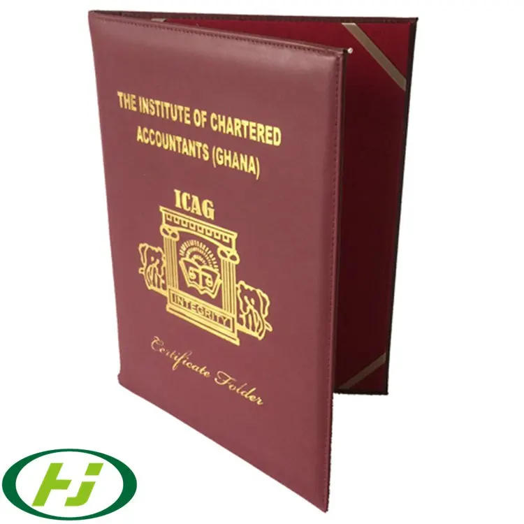 Graduation Certificate Holder A4 Leather Diploma Certificates Holder