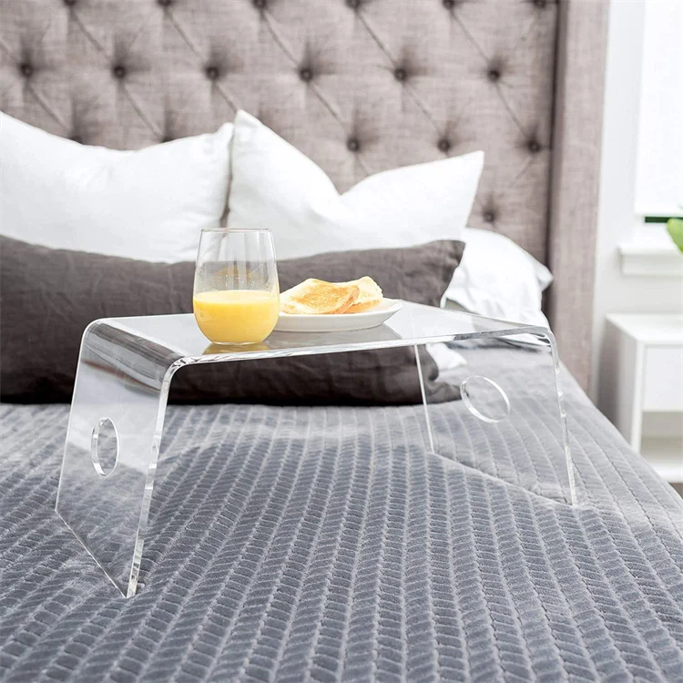 Multi Functional Clear Acrylic Laptop Stand Home Office Lightweight