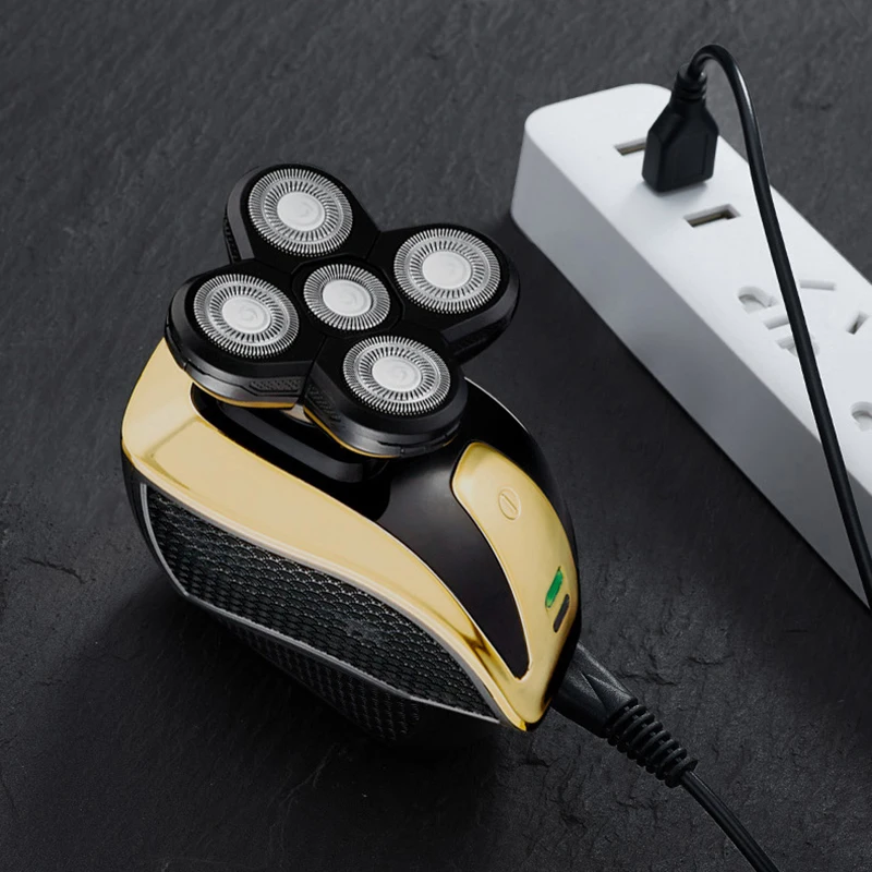 USB Rechargeable Electric Shaver for Men Five Blade Waterproof Hair Cutting Machine Beard Trimmer for Face Household RV Hotel manufacture