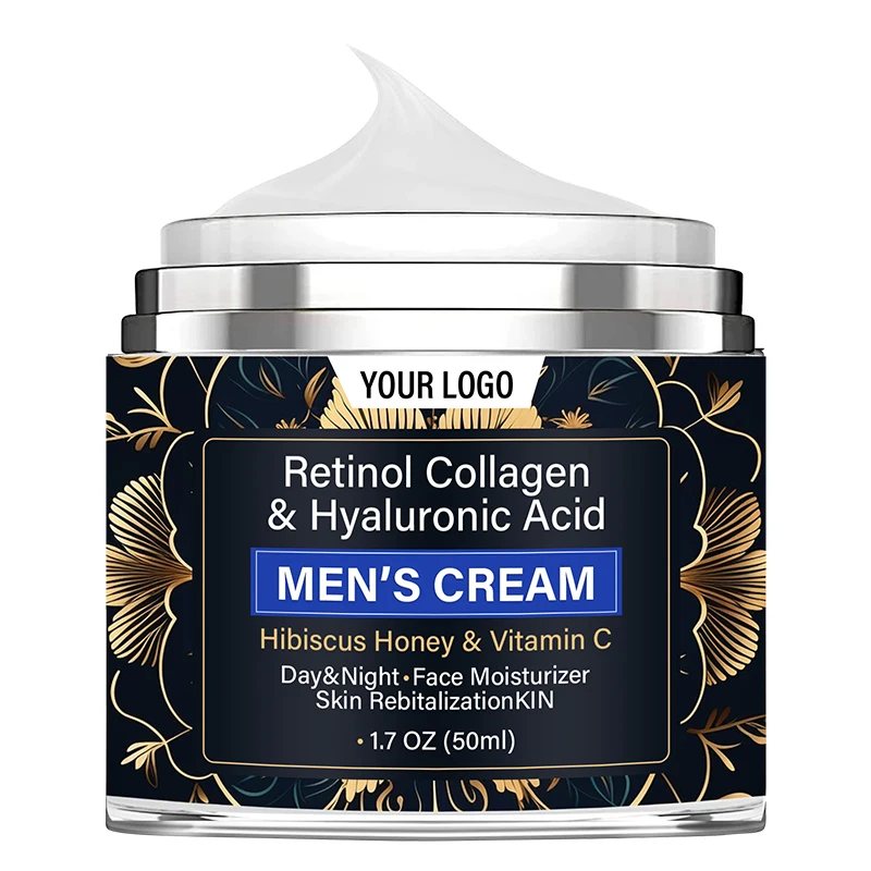 Natural & Organic Mens Face Cream Skin Moisturizer with Collagen, Retinol, Hyaluronic Acid, Vitamin C(pic6)