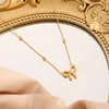 Collana con fiocco in oro