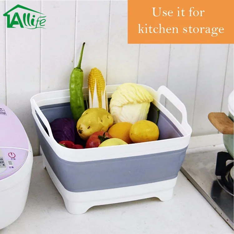 Amazon, лидер продаж, Портативная Складная Пластиковая Складная Ванна, раковина, раковина