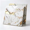 Gold Inlay White Marble