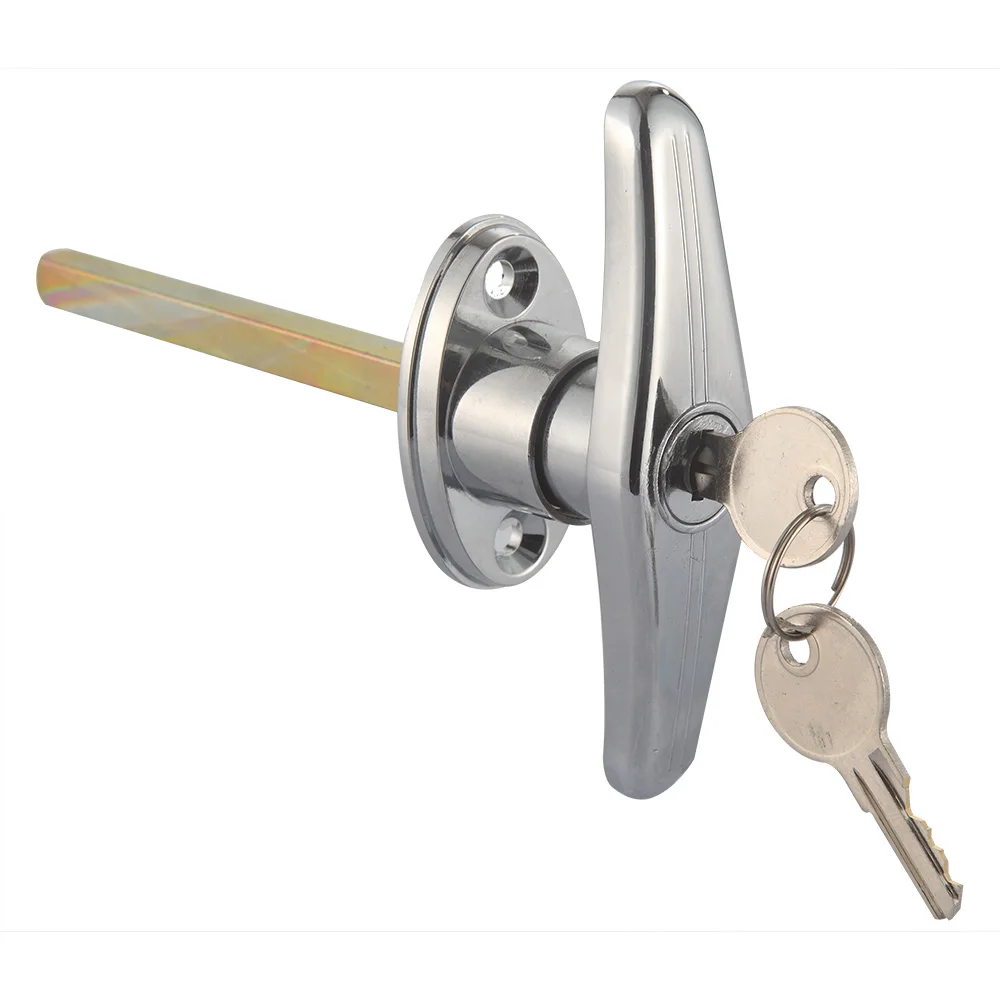 High Security Zinc AlloyHandle Lock T Lock for Garage and Cabinet Doors Cylinder Handle Locks