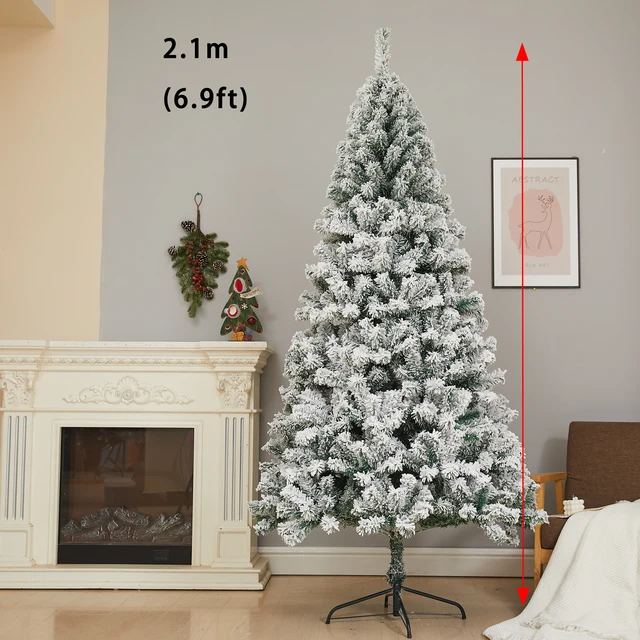 210cm Removable Trunk Tree PVC Artificial Christmas Tree for Christmas Home Decoration 7ft