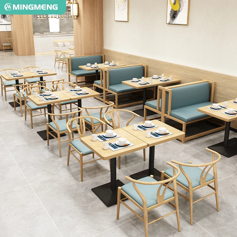 Coffee Shop Style Restauration Chair and Table for Restaurant Chaises Cafe  Chair Furniture Restaurant Sillas Wood Modern