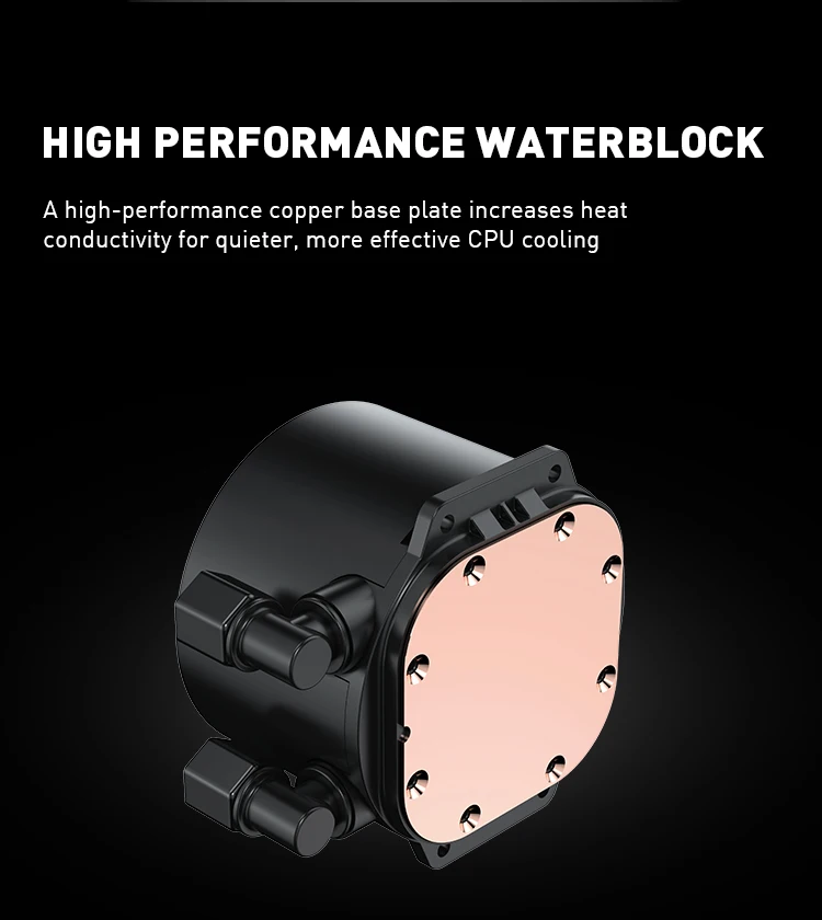 Rainbow 360mm Aio Liquid Cooler Computer Cpu Heatsink With Argb Cooling