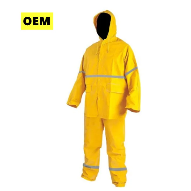 Image [3]-Pvc Raincoat Waterproof Heavy Duty Rain Coat Suit - jinjiaraincoats-jinjiaraincoats