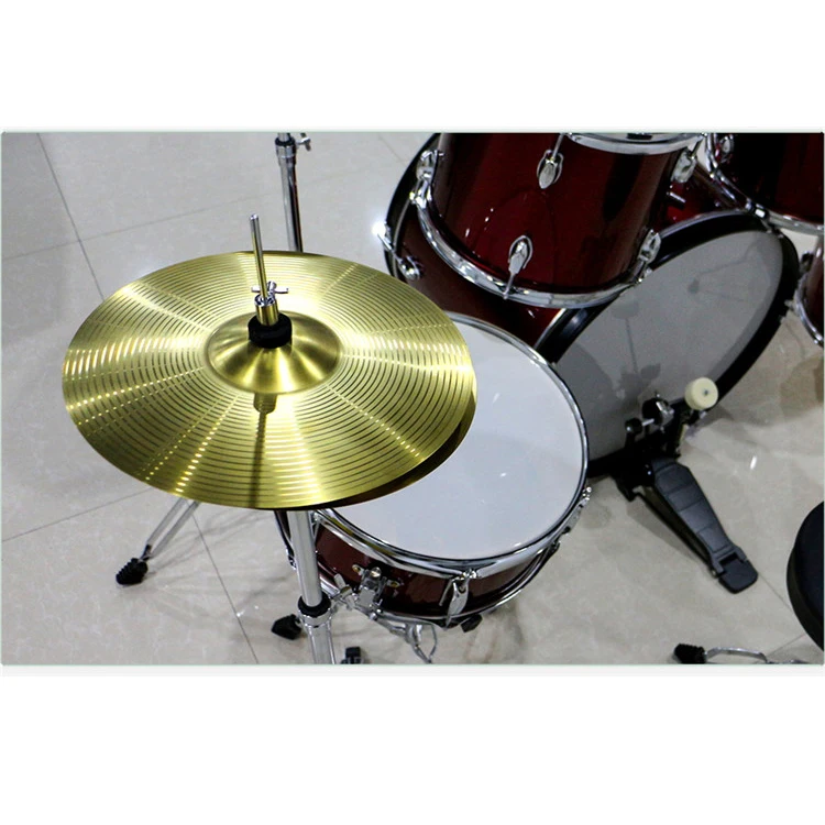 Wholesale Professional Red Drum Set with Made in China Musical Instruments Black 5pcs Acoustic Drum Kit