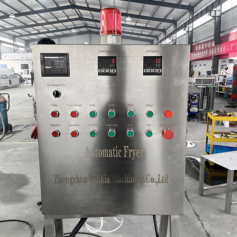 Industrial Automatic Electric Gas  Potato Chips Chicken French Fries Make Oil Filter Deep Fryer Chips Frying Machine details