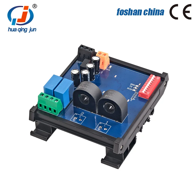 Huaqingjun 2-Channel RS485 Current Voltage Transformer Detect Module High-Precision RS485 Communication Acquisition Module