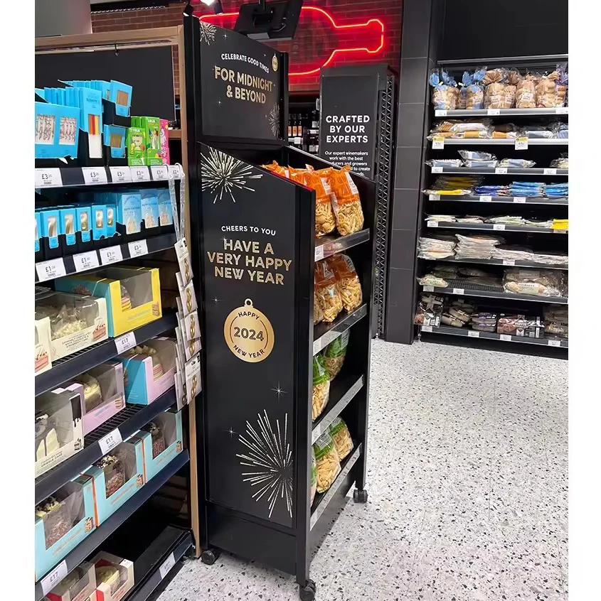 Eco-Friendly Metal Candy Display Racks for Sweets and Supermarket Superb Store Stand for Candy Selling