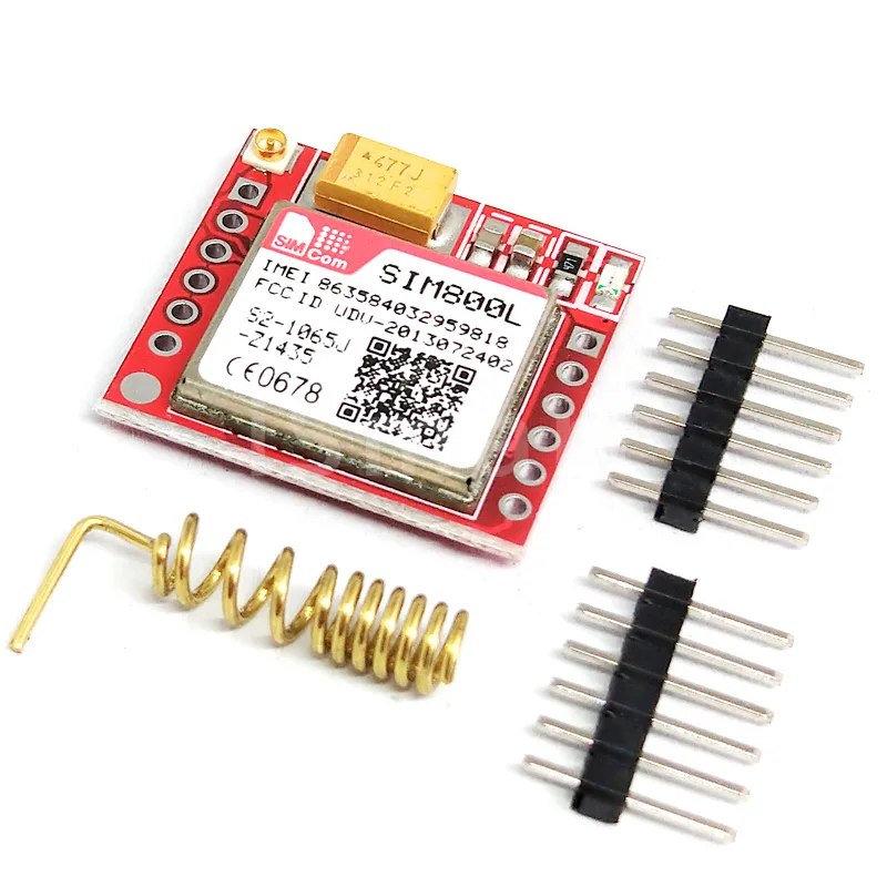 Smallest SIM800L GPRS GSM Module Card Board Quad-Band Onboard With Antenna 