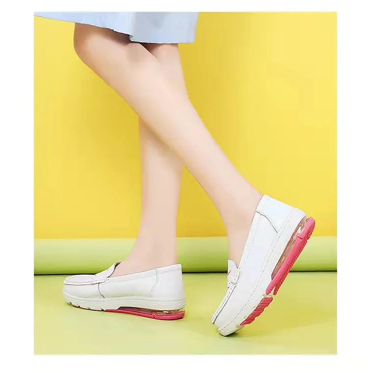 Nurse Shoes Nursing Shoes Hospital for Women Comfort Breathable Soft Bottom Flat Non-slip Safety Work White Shoes