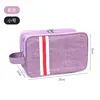 Multi-layer toiletry bag, small, purple