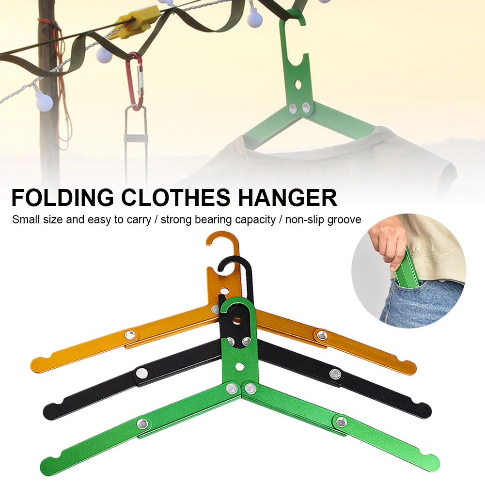 Fold Portable Coat Hangers Clothes Camping Aluminum Alloy Drying Rack