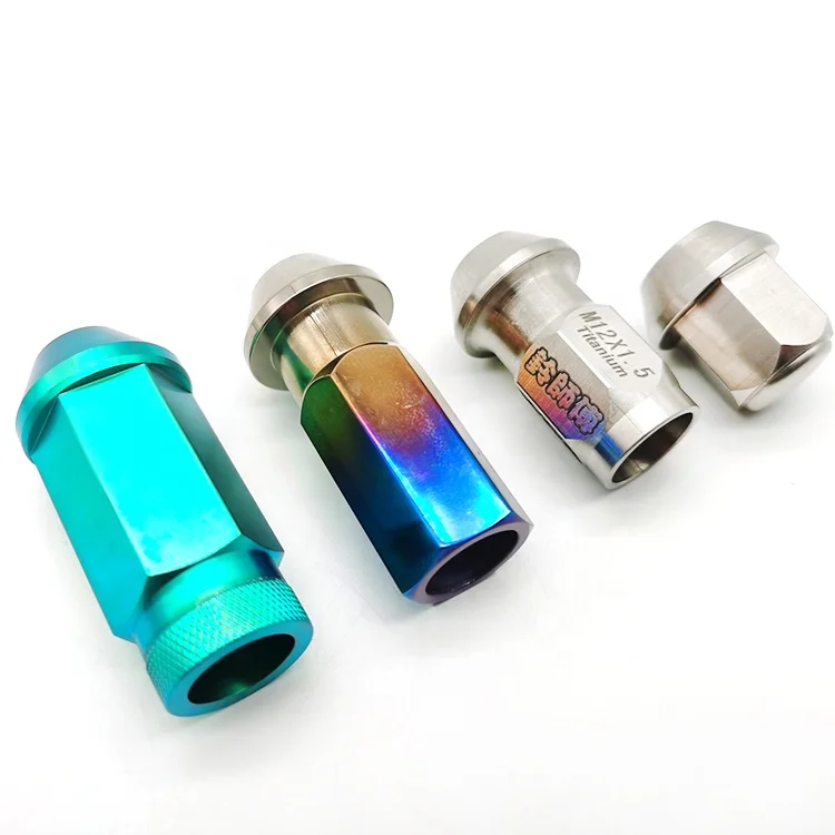 Лучшая цена, титановая гайка ступицы колеса Gr5