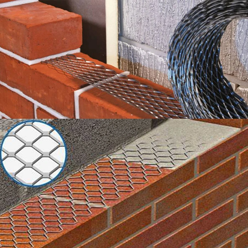 Manufacturer Supplied Ladder Mesh Reinforcement Customized Sizes Galvanized Expanded Concrete Block Metal Mesh Construction Use