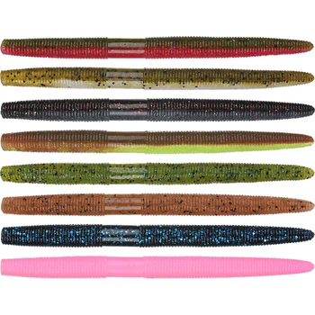 Cheery 13.5cm 10g Senko Worm Soft Plastic Lure Texas Rig Lure Senco Maggot Salty Baits for Freshwater Fishing 50mm Size – Soft Lure – view 4