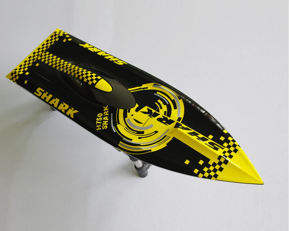 DTRC Ship Model H750 Great White Shark Electric Remote Control Boat Racing Boat Fiberglass Ship Rollover Prevention