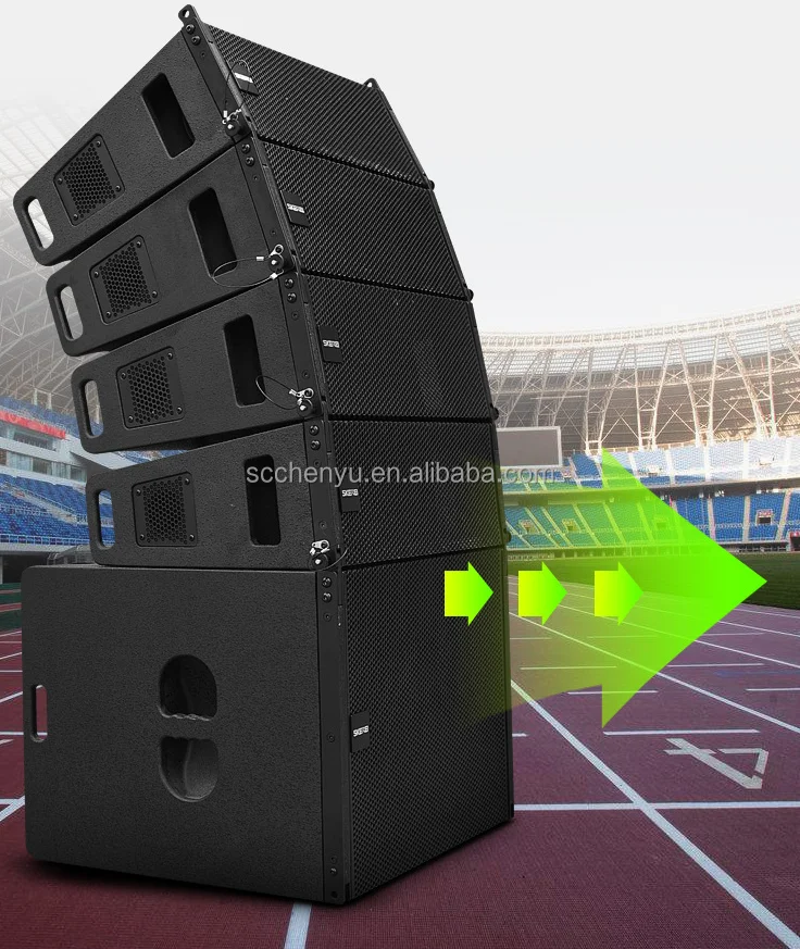 Outdoor Unit Array Outdoor Waterproof Powered Line Array Speakers complete Professional ...