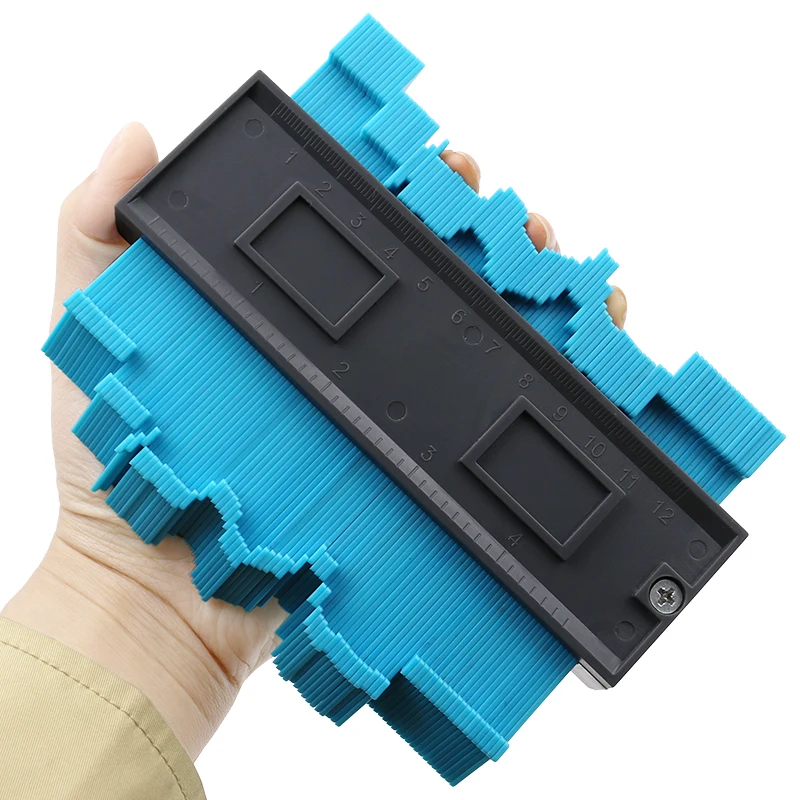 12cm Shape Contour Gauge Profile Tool Plastic Contour Copier Measuring Instruments Shape Gauge Duplicator Contour Template Tools
