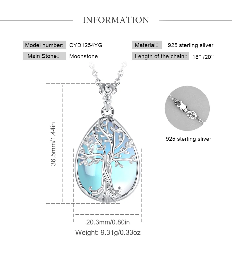 Pendentif Argent Avec Turquoise Et Pierre De Lune – Pierre Naturelle, Style Bohème