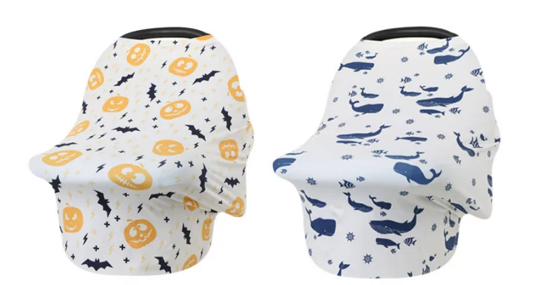 Super Soft Shredded Milk Fabric Multi Use Nursing Covers for Breast Feeding and Baby Car Seat Cover manufacture