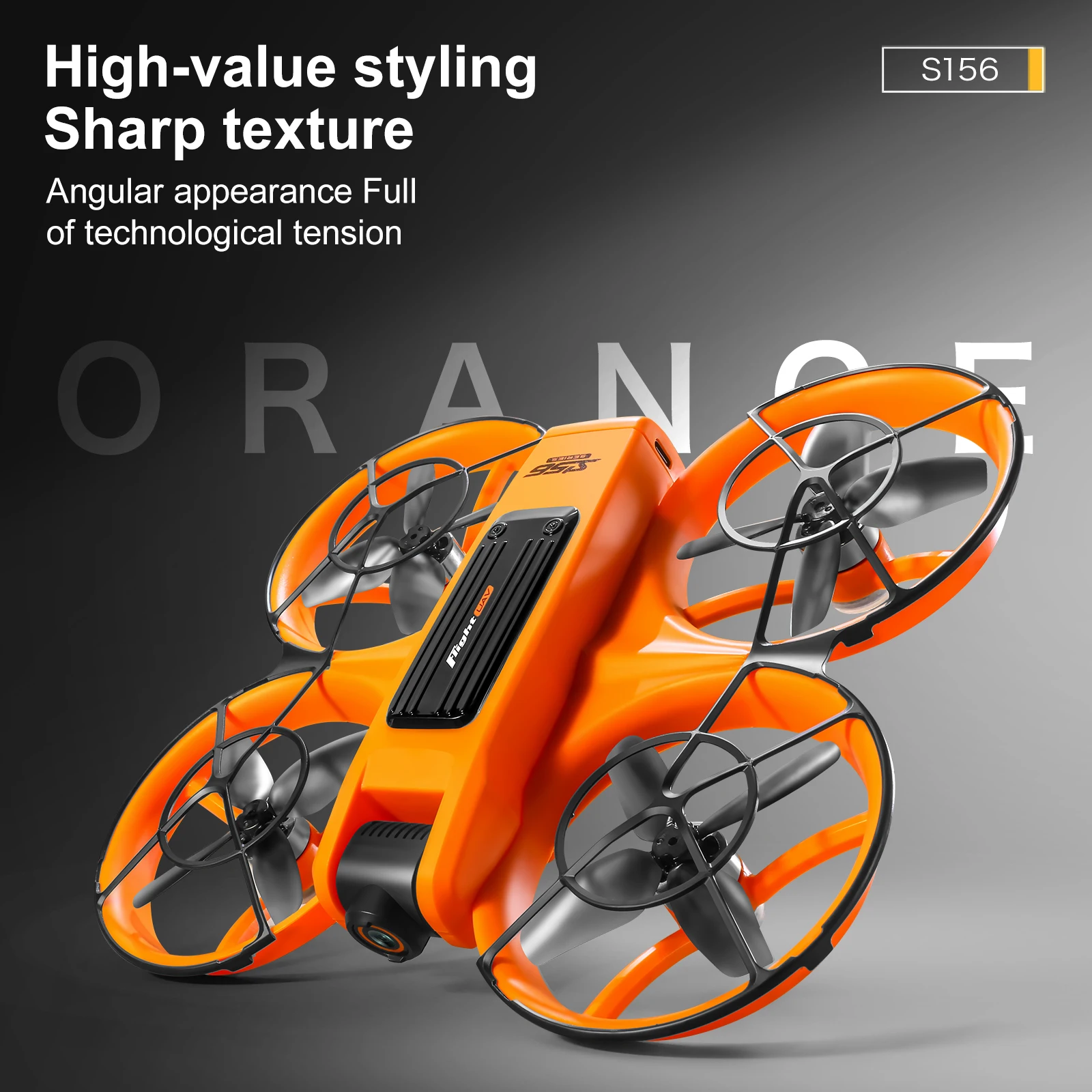 S156 Beginner Drone FPV HD Camera Brushless Motor Obstacle Avoidance Foldable Quadcopter with LED Screen Control